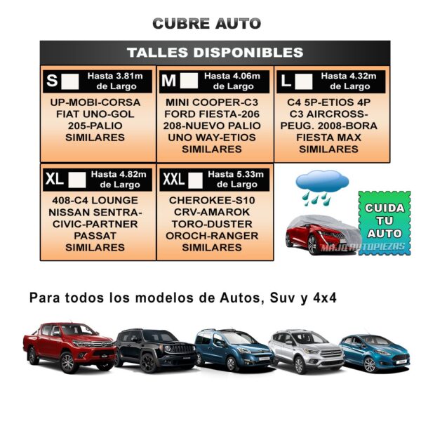 CUBRE  AUTO AFELPADO - Imagen 3