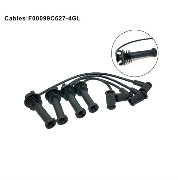 Kit Bujías y Cables - KIT 9009 - FORD FIESTA Fines 2010> // ECOSPORT 2012> // FOCUS EXE Fines  2010> // KA 1.6 16V SIGMA - Imagen 2