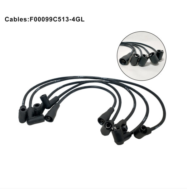Kit de Bujías y Cables -KIT9006- FIAT UNO/SPAZIO 1.4-1.6 - Imagen 2
