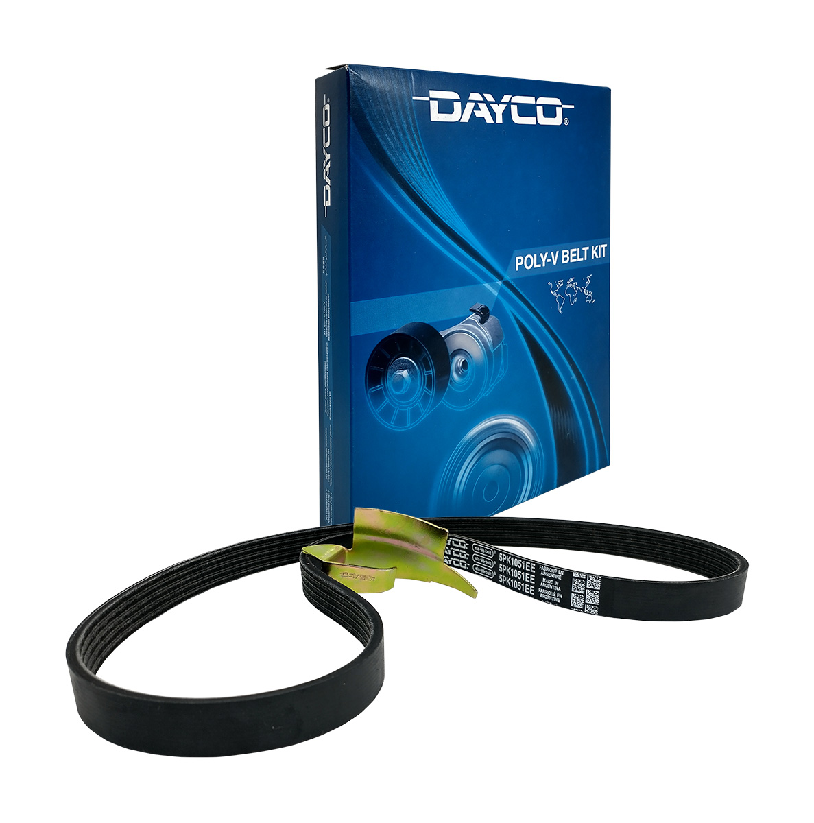 Correas Poly V - 5PK1051ELAST-CHEVROLET ONIX/PRISMA 1.0-1.4 8V/MONTANA 1.4/SPIN/COBALT 1.8