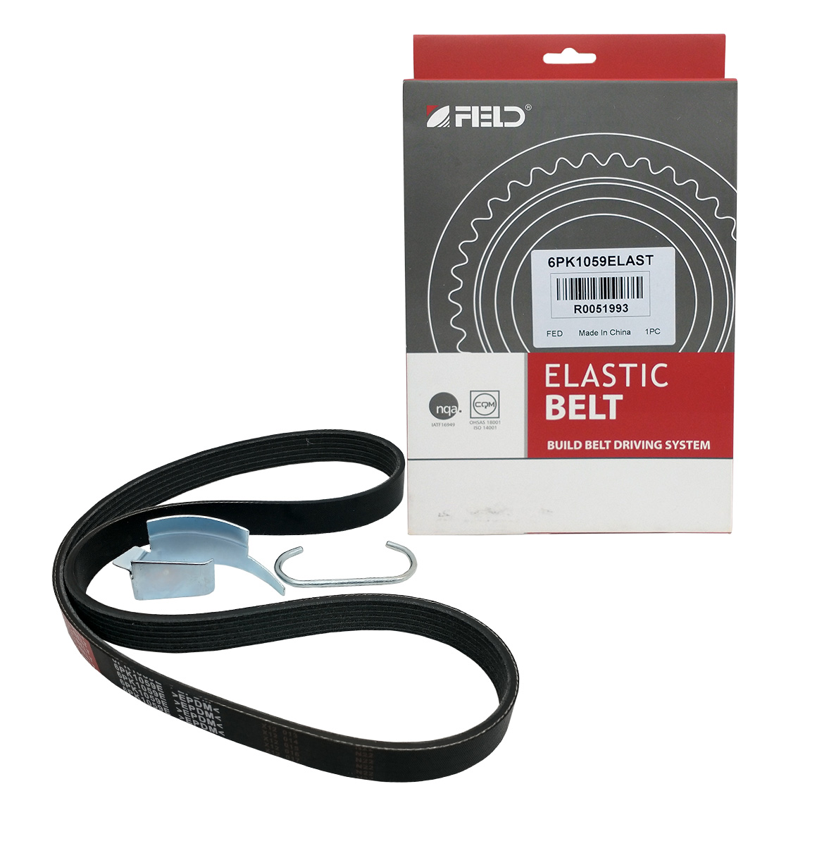 Correas Poly V - 6PK1059ELAST-FORD FIESTA KD/ECOSPORT KD/FOCUS II 1.6 16V SIGMA